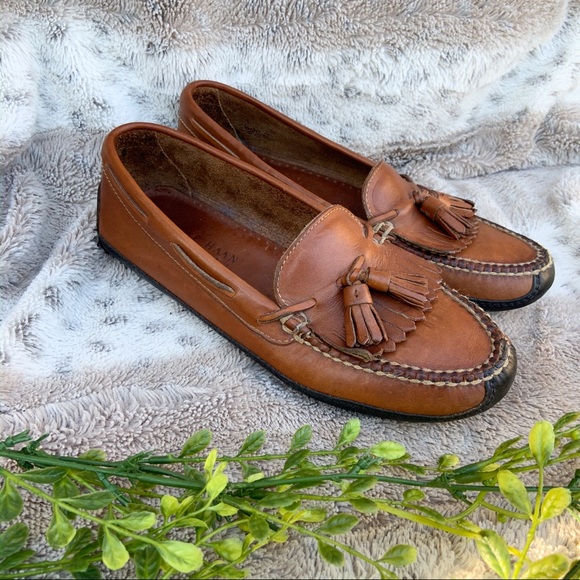 Leather Tassel Loafers 